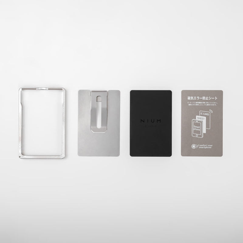 次世代フレーム型 "アルミ削り出し" 日本製 カードケース / パスケース マネークリップ カードセット